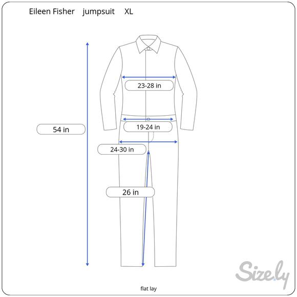 Eileen Fisher Stretch Crepe Sleeveless Black V Neck Jumpsuit XL - Picture 7 of 7